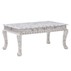 Mother Of Pearl Inlay Floral Coffee Table White 3