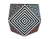 Black Mother Of Pearl Inlay Octagonal Side Table 3
