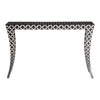Mother Of Pearl Curved Leg Console Star Design Black 2