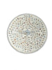 White Mother Of Pearl Drum Floral Side Table 2