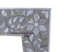 Grey Mother Of Pearl Floral Rectangle Mirror 3