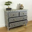 Mother Of Pearl Inlay 4 Drawer Star Chest Black 2