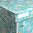 Mother Of Pearl Inlay 4 Drawer Star Chest Turquoise 3