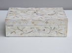 Mother Of Pearl Inlay Floral Box Ivory 1