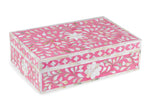 Mother Of Pearl Inlay Floral Box Pink 2