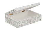 Mother Of Pearl Inlay Floral Box White 2