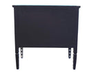 Black Mother Of Pearl Inlay Lotus 2 Drawer Chest 4