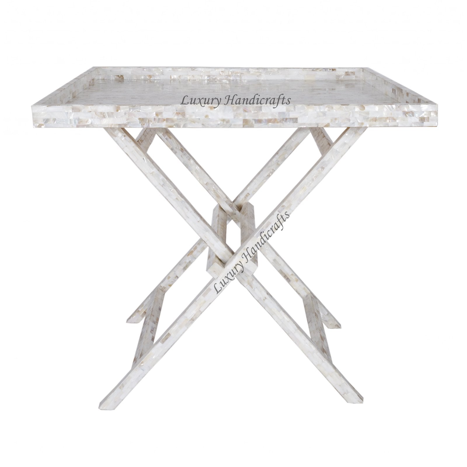 Full Mother Of Pearl Inlay Coffee Table