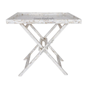 Full Mother Of Pearl Inlay Coffee Table