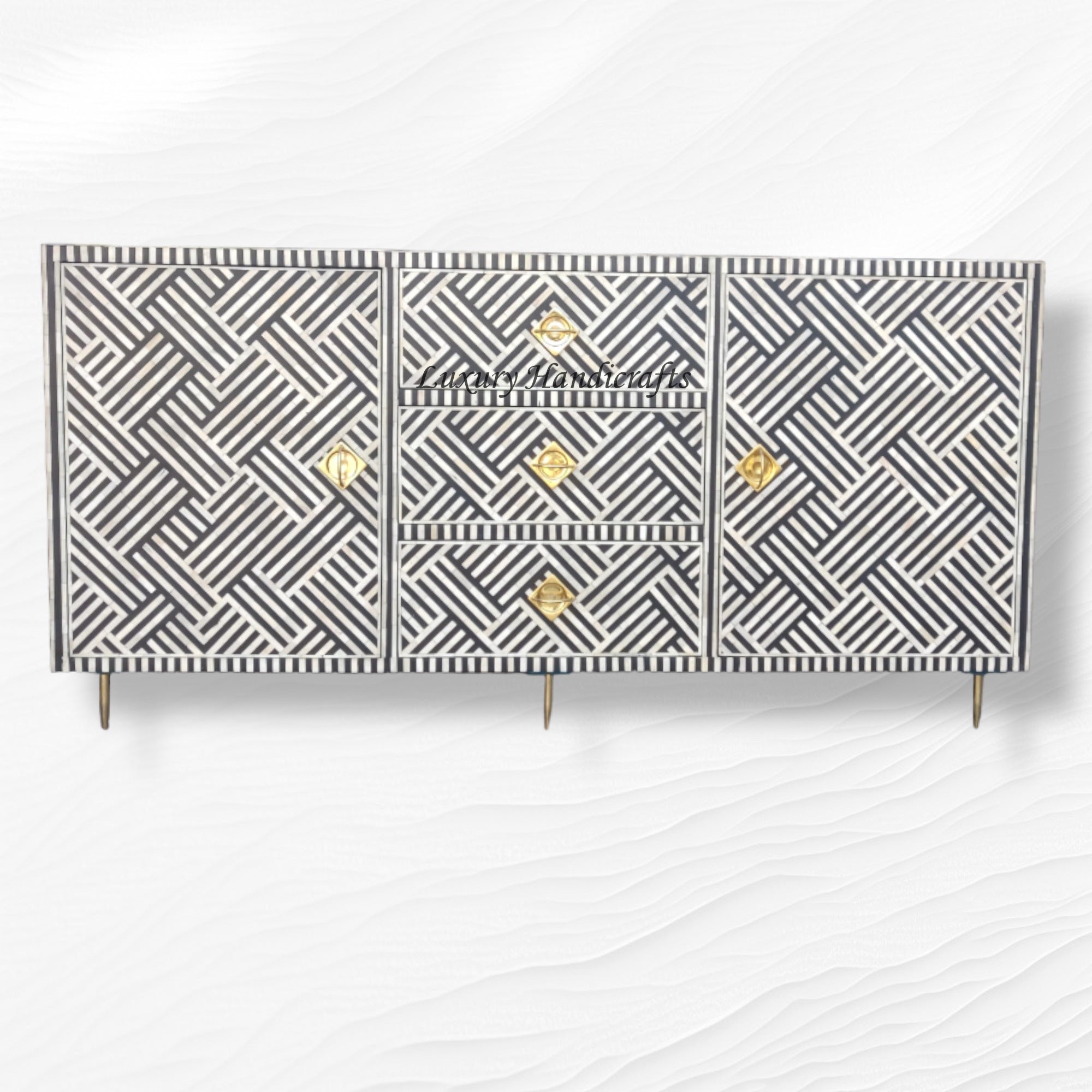 Optical Bone Inlay Buffet Black