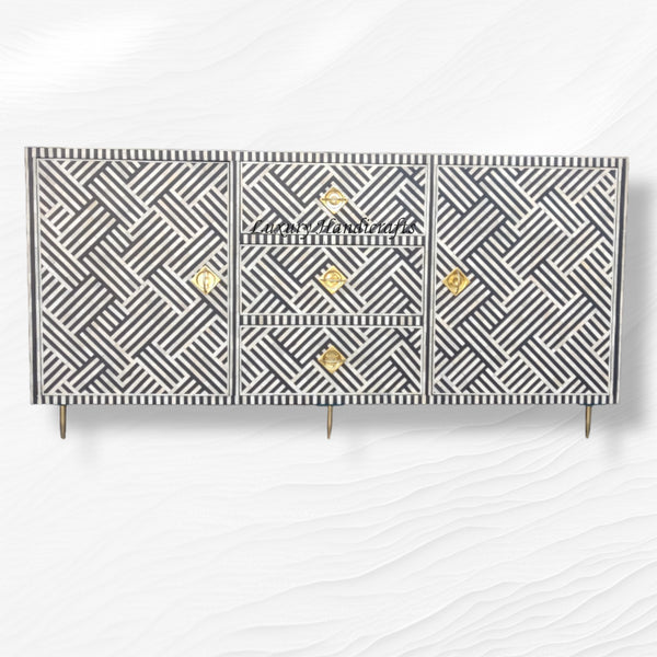 Optical Bone Inlay Buffet Black