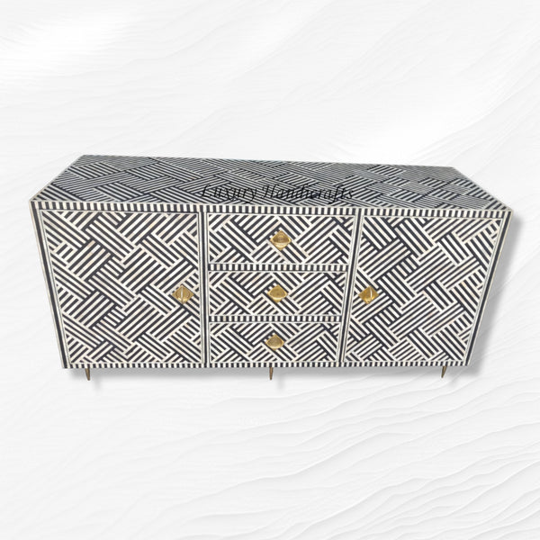 Optical Bone Inlay Buffet Black