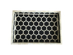 Black Honeycomb Pattern Bone Inlay Tray 1