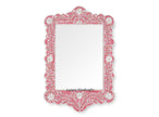 Mother Of Pearl Inlay Scalloped Mirror Pink 2