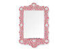 Mother Of Pearl Inlay Scalloped Mirror Pink 2