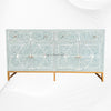 Bone Inlay Scroll Vine Buffet Green 1