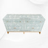 Bone Inlay Scroll Vine Buffet Green 2