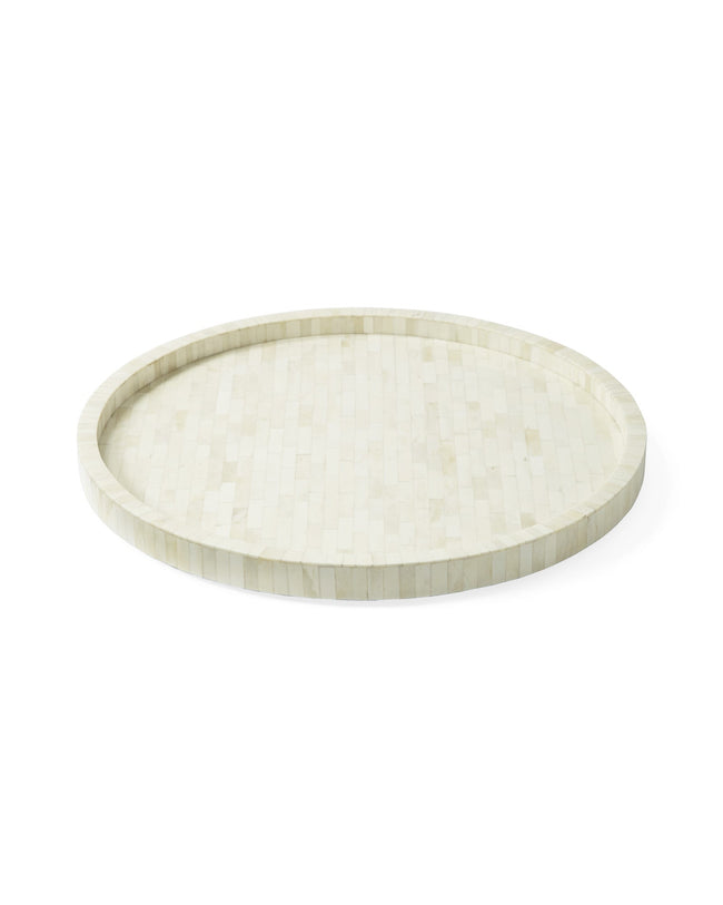 Full Bone Inlay Round Tray 1