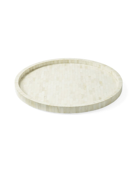 Full Bone Inlay Round Tray