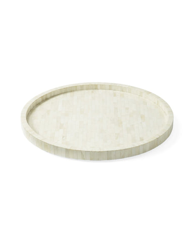 Full Bone Inlay Round Tray