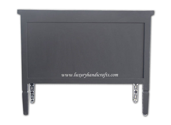 Two Drawer Quote Chest Black Mother Of Pearl Inlay