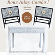 FUSION Bone Inlay Console and Bedside Combo 1