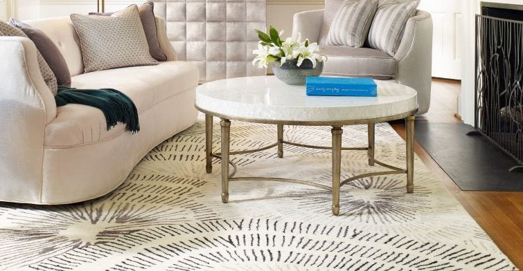 White MOP Shell Inlay Coffee Table