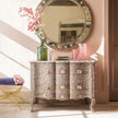Estelle Mother of Pearl Inlay Curved Dresser Grey 1