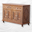 Teak Wood Bone Inlaid Buffet 3