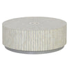 Bone Inlay Center Table Stripe Design Grey 1