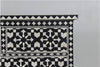 Bone Inlay Moroccan 7 Drawer Chest Black 3