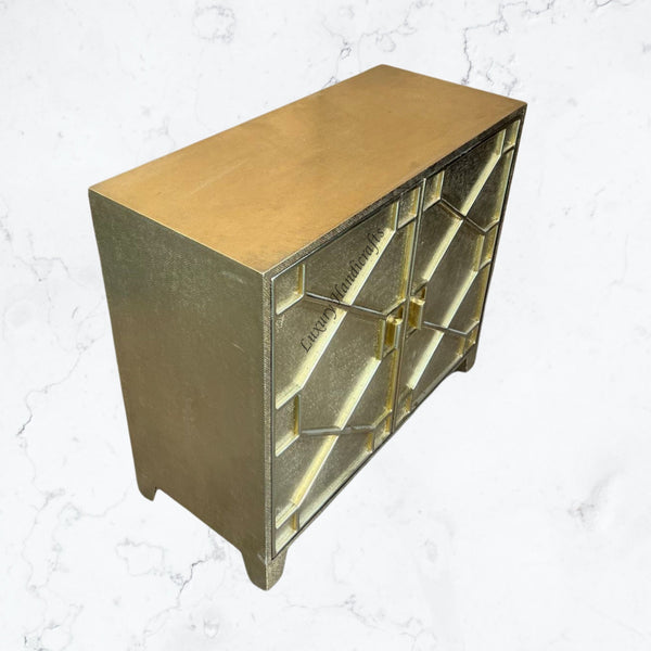 Chatham Hollywood Regency 2 Door Brass Cabinet
