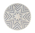Chevron Bone Inlay Stool Grey 4