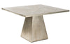 Embossed White Metal Dining Table 1