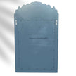 Floral Bone Inlay Crested Mirror Grey 4