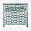 Flower Bone Inlay 5 Drawer Chest Teal Green 1