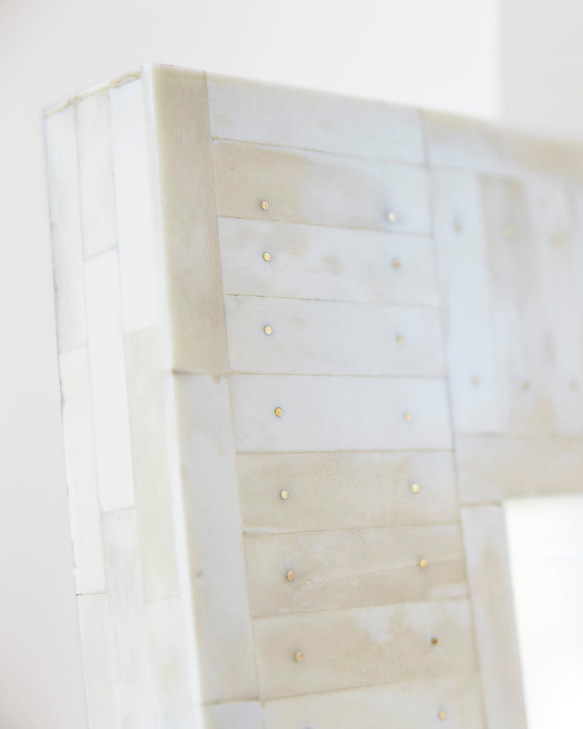 Full Bone Inlay Floor Mirror luxuryhandicrafts