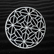 FUSION Geometric Bone Inlay Round Side Table 2