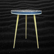 FUSION Geometric Bone Inlay Round Side Table 3