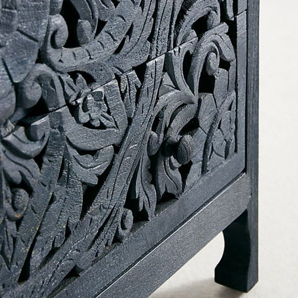Luxury Handcarved Lombok 3 Drawer Dresser Indigo