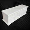 Handcarved Menagerie Trunk White 5