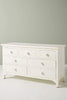 Bone Inlay Floral Chest of 7 Drawers White 2