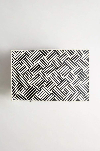 Optical Inlay Coffee Table Black 5