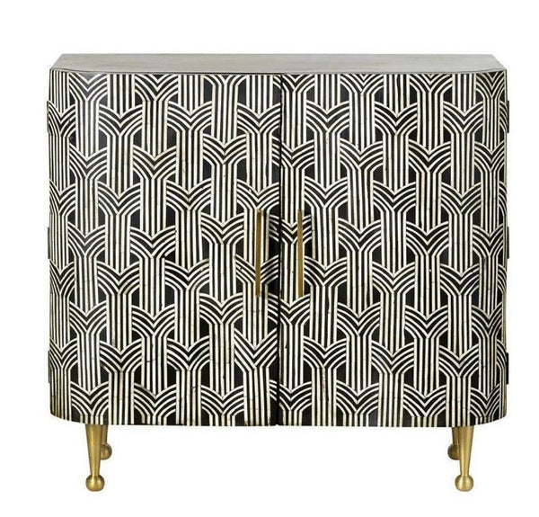 Handmade Bone Inlay 2 Door Sprinkle Sideboard