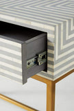 Savi Striped Inlay Desk Grey 3