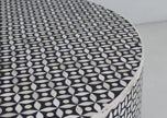 Geometric Bone Inlay Coffee Table Black 3