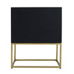 Bone Inlay Illusion 2 Drawers Bedside Table Black 5