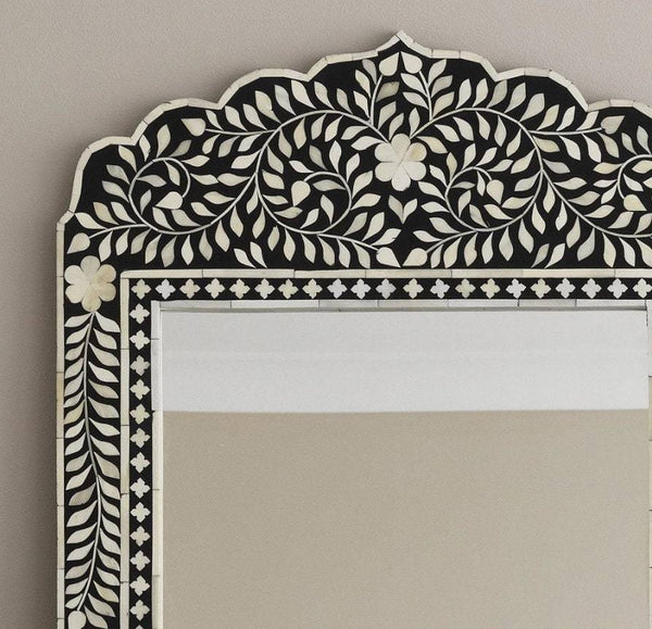 Mehraab Bone Inlay Mirror Black 1