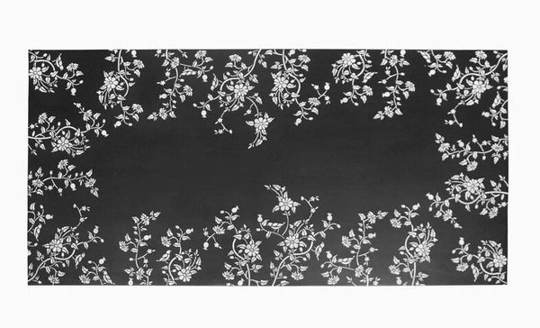 Flora Bone Inlay Dining Table Black 3