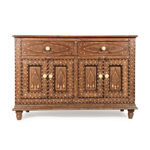 Bone Inlaid Buffet Teakwood 1